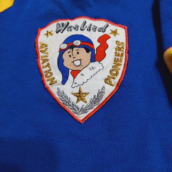 Tot Trends Toddler Sweatshirt Warbird Aviation Pioneers Patch Size 4 Multi-color - Picture 2 of 9